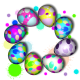 Fiocco e le uova di Pasqua
